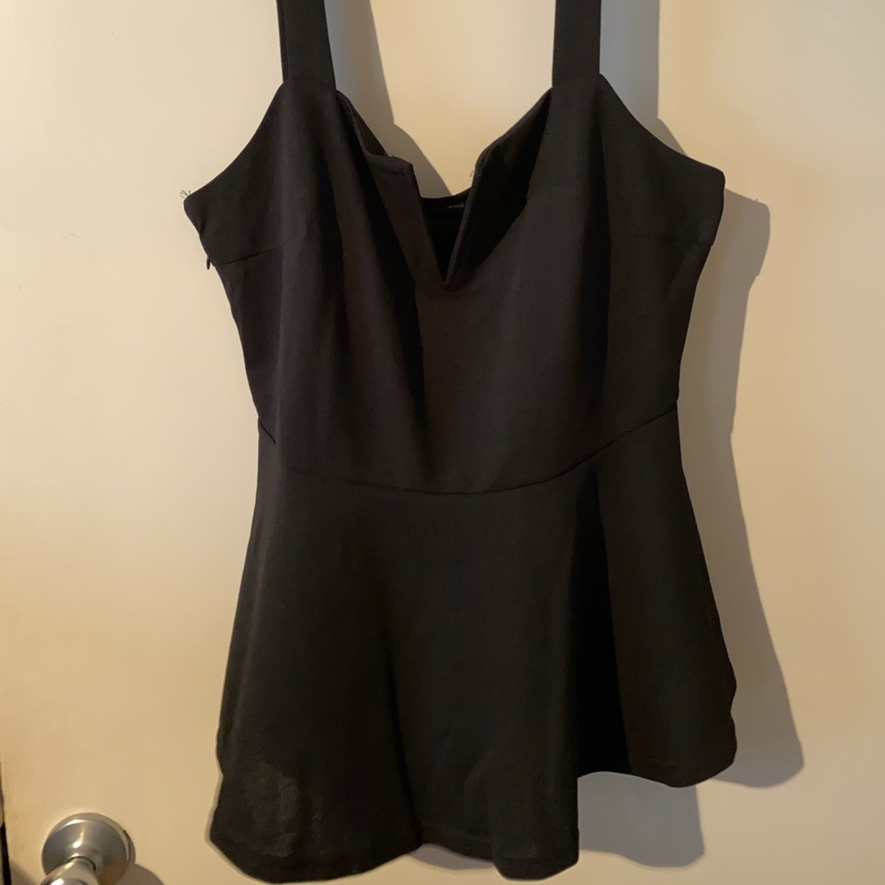 Sleeveless Peplum Top